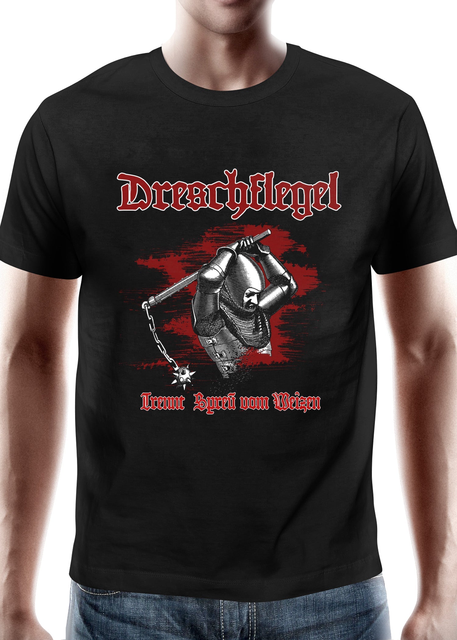 T Shirt Dreschflegel   Trennt Spreu vom Weizen