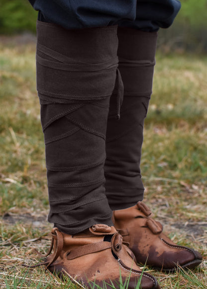 Wikinger Wadenwickel aus Segeltuch (Haithabu Stil)