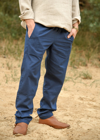 Blaue Mittelalter Hose Hagen – Authentische Schlupfhose