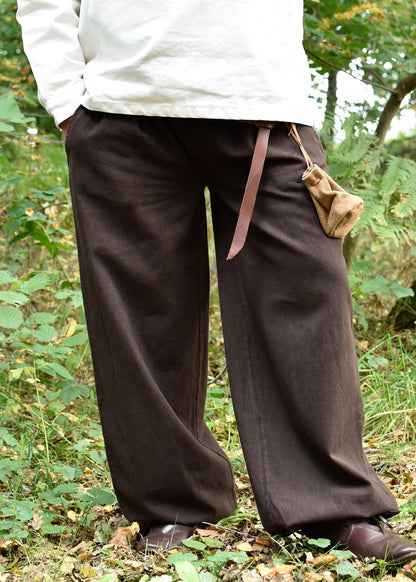 Mittelalter Hose Hermann   Weite Baumwollhose, Braun