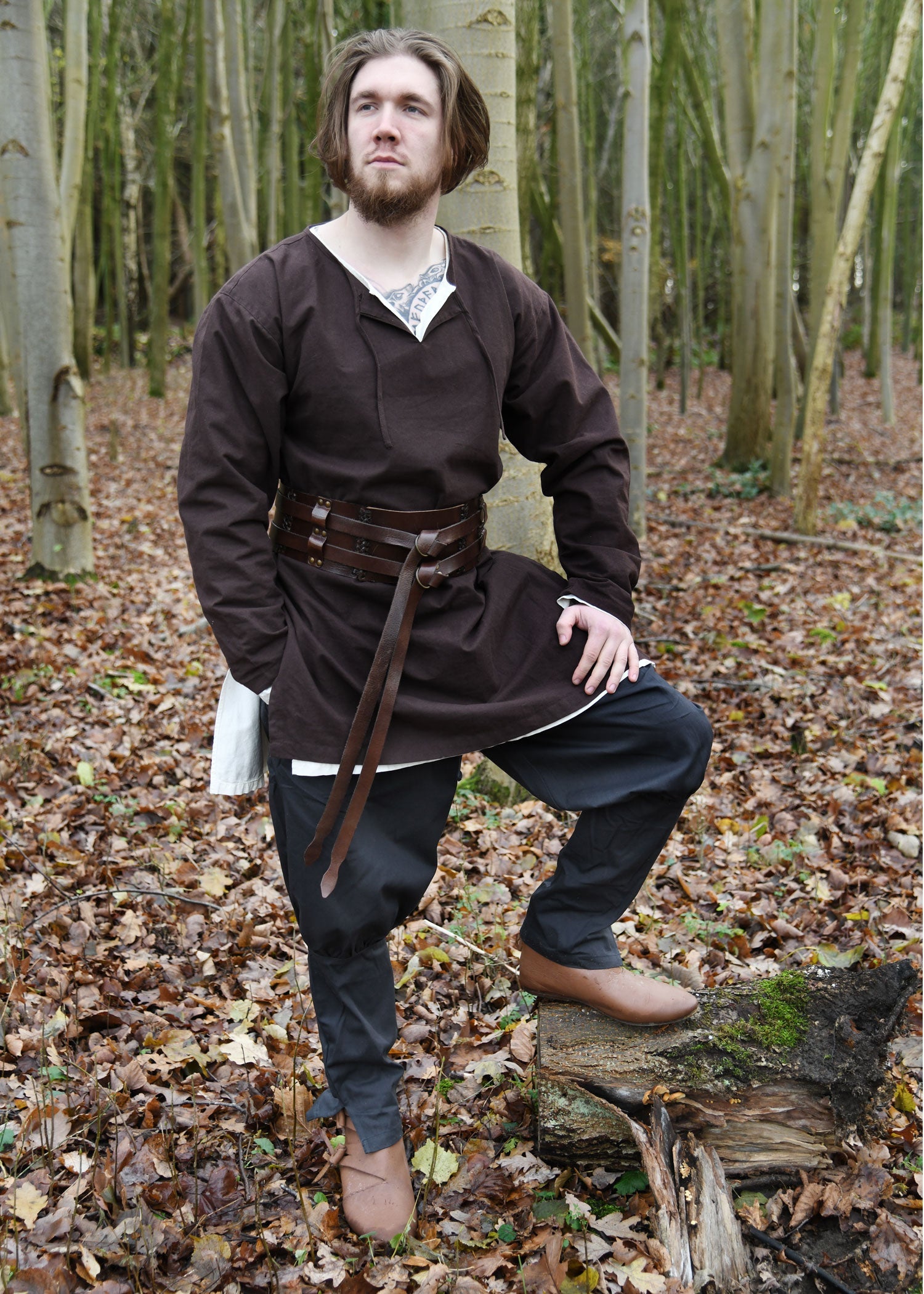 Wikinger Pluderhose Olaf   Dunkelblaue Rushose