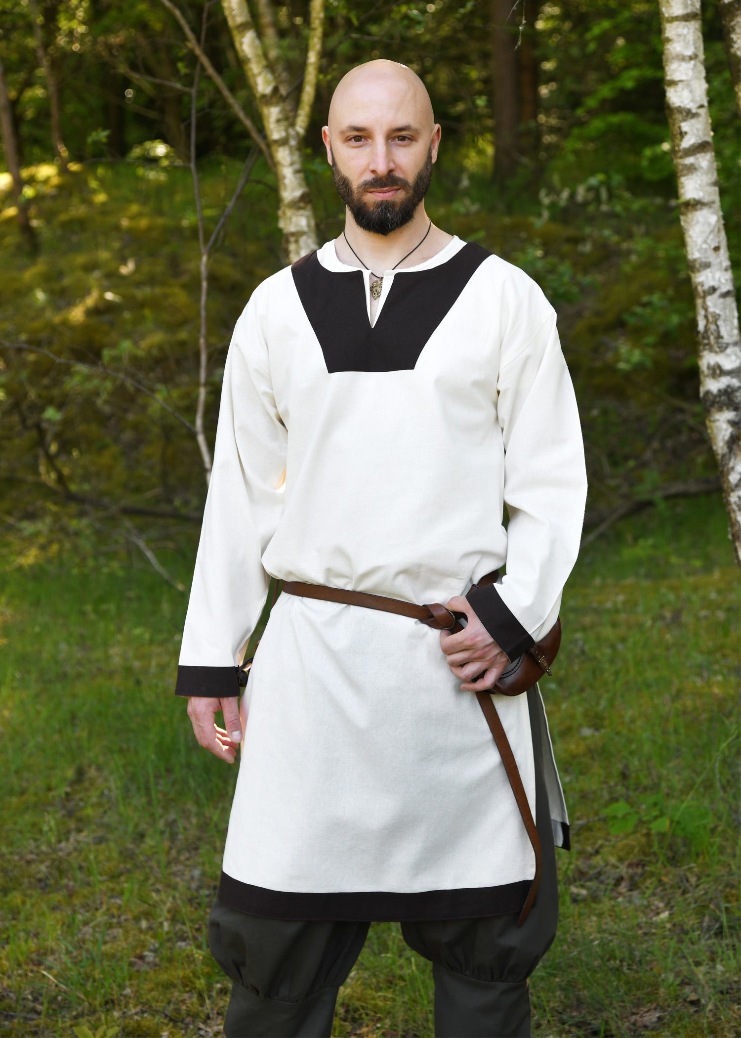 Mittelalter Tunika Vallentin Natur/Braun