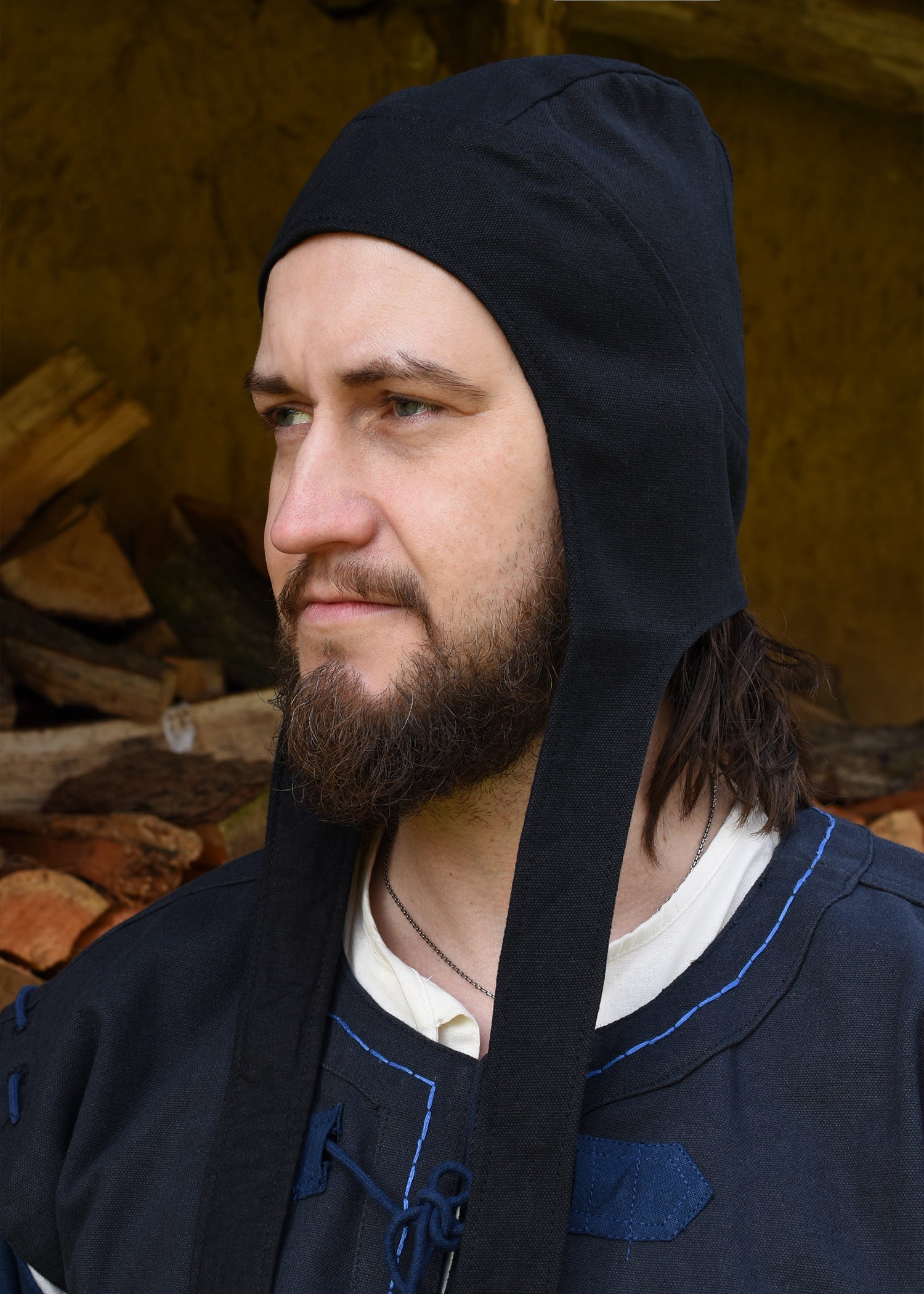 Gefütterte Canvas Bundhaube für Reenactment &amp; LARP