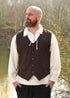 Authentische Mittelalter Weste Lasse, Braun