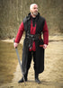Mittelalter Kapuzenschal aus Baumwolle, Schwarz