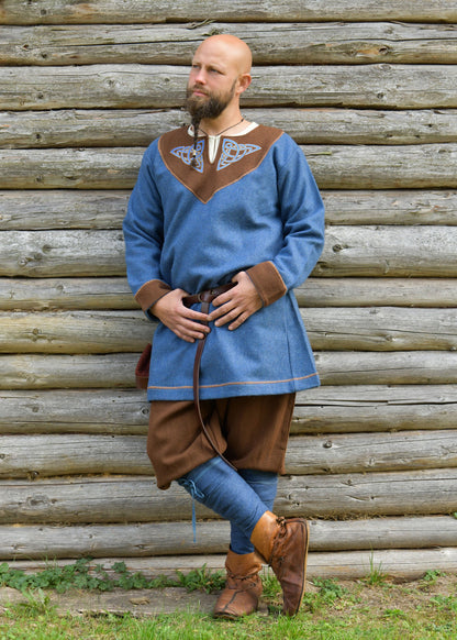 wikinger wollwadenwickel ando beinwickel blau