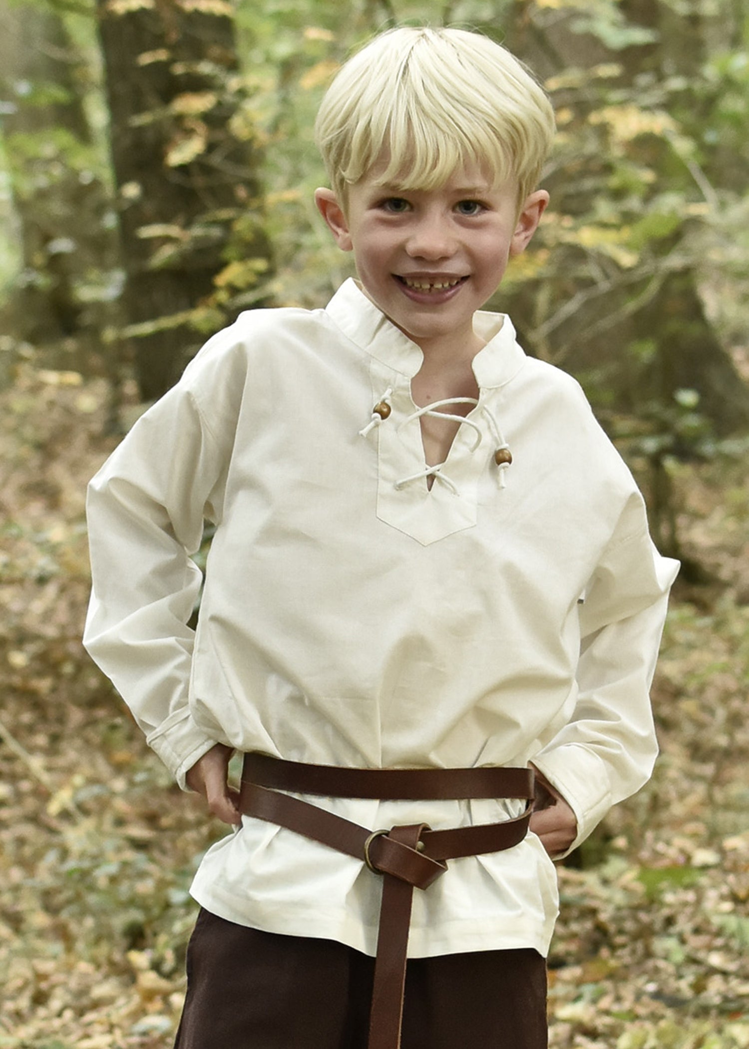 Mittelalter Hemd Colin für Kinder in Natur
