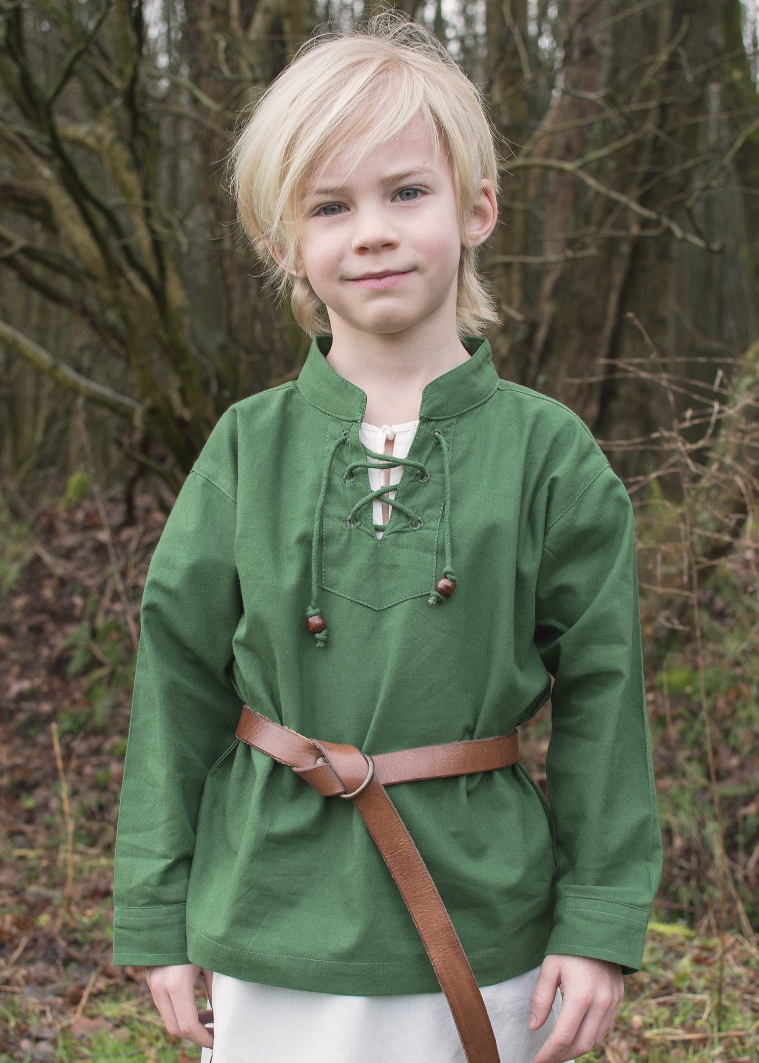 Grünes Mittelalter Hemd Colin für Kinder