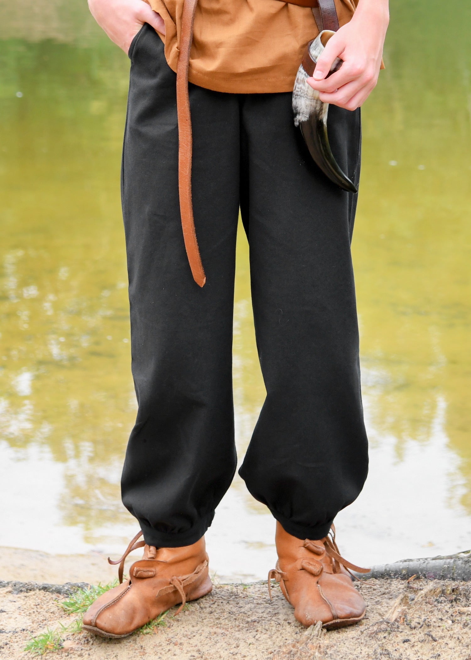 Mittelalterliche Kinderhose Thore, Schwarz