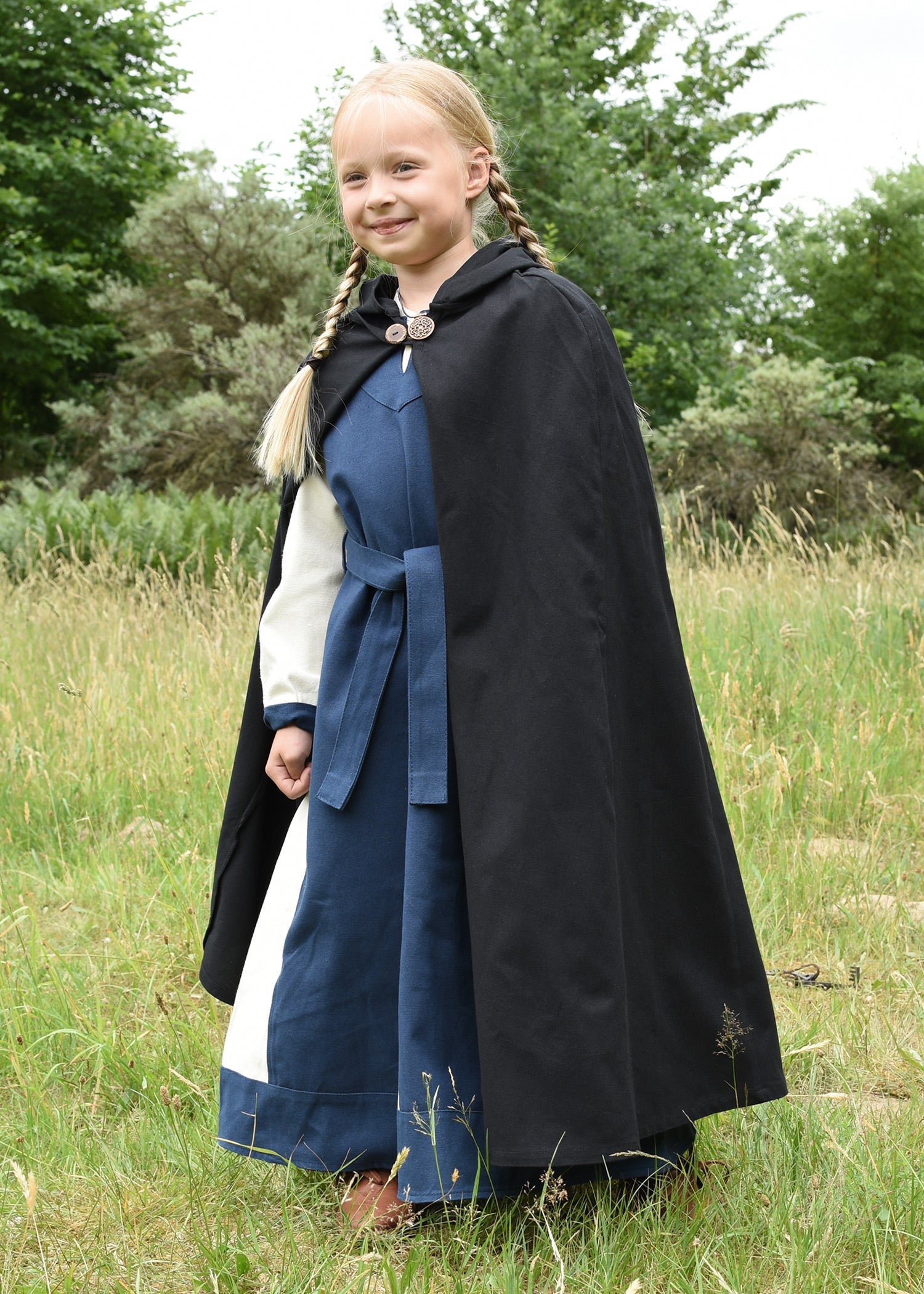 Kinderumhang Paul: Mittelalter Look in Schwarz
