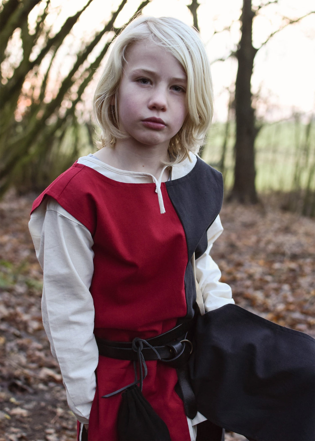 kinder waffenrock lucas mi parti schwarz rot