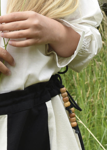 kinder mittelalter rock lucia weit ausgestellt schwarz natur