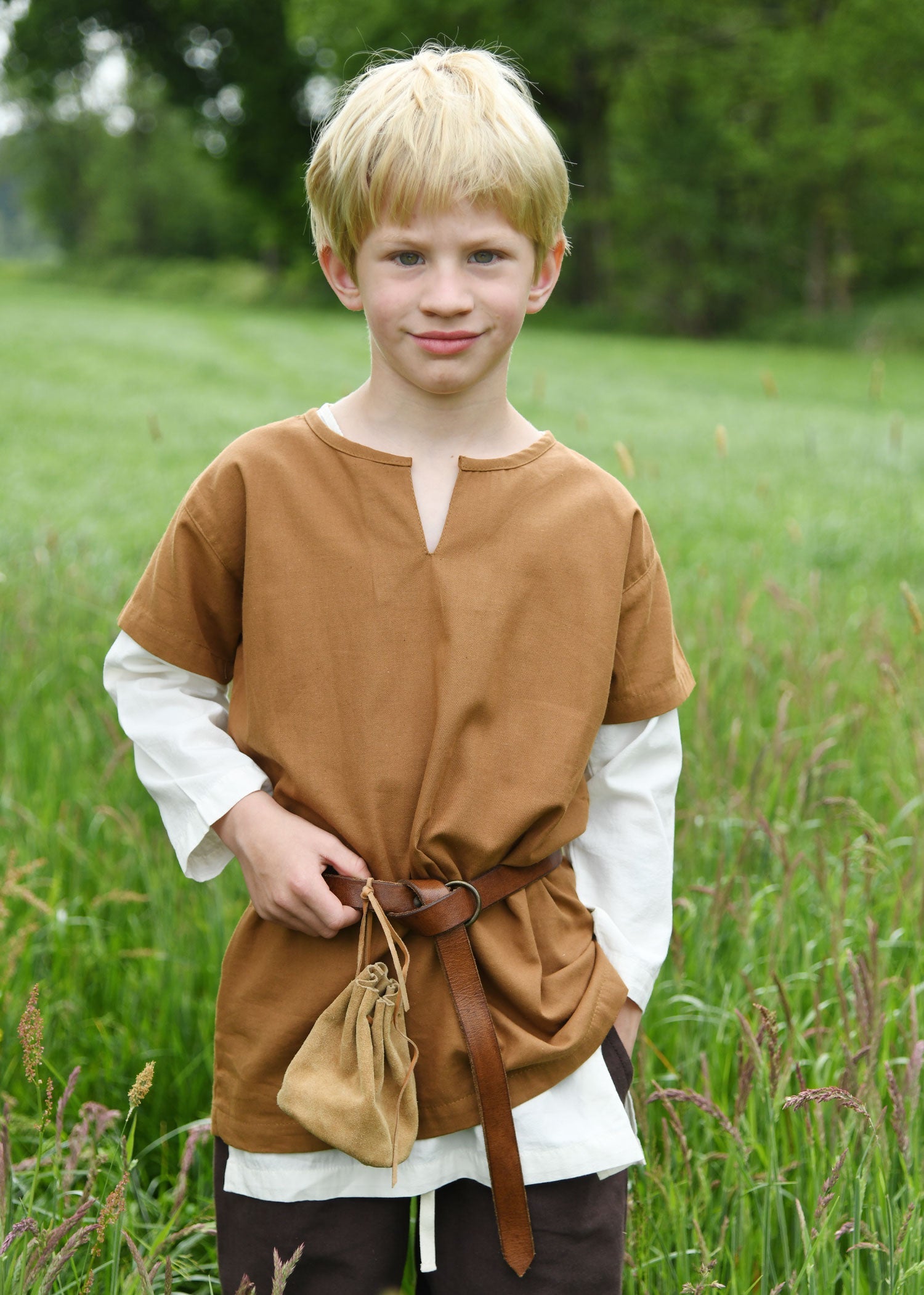 Abenteuerliche Mittelalter Tunika Linus für Kinder