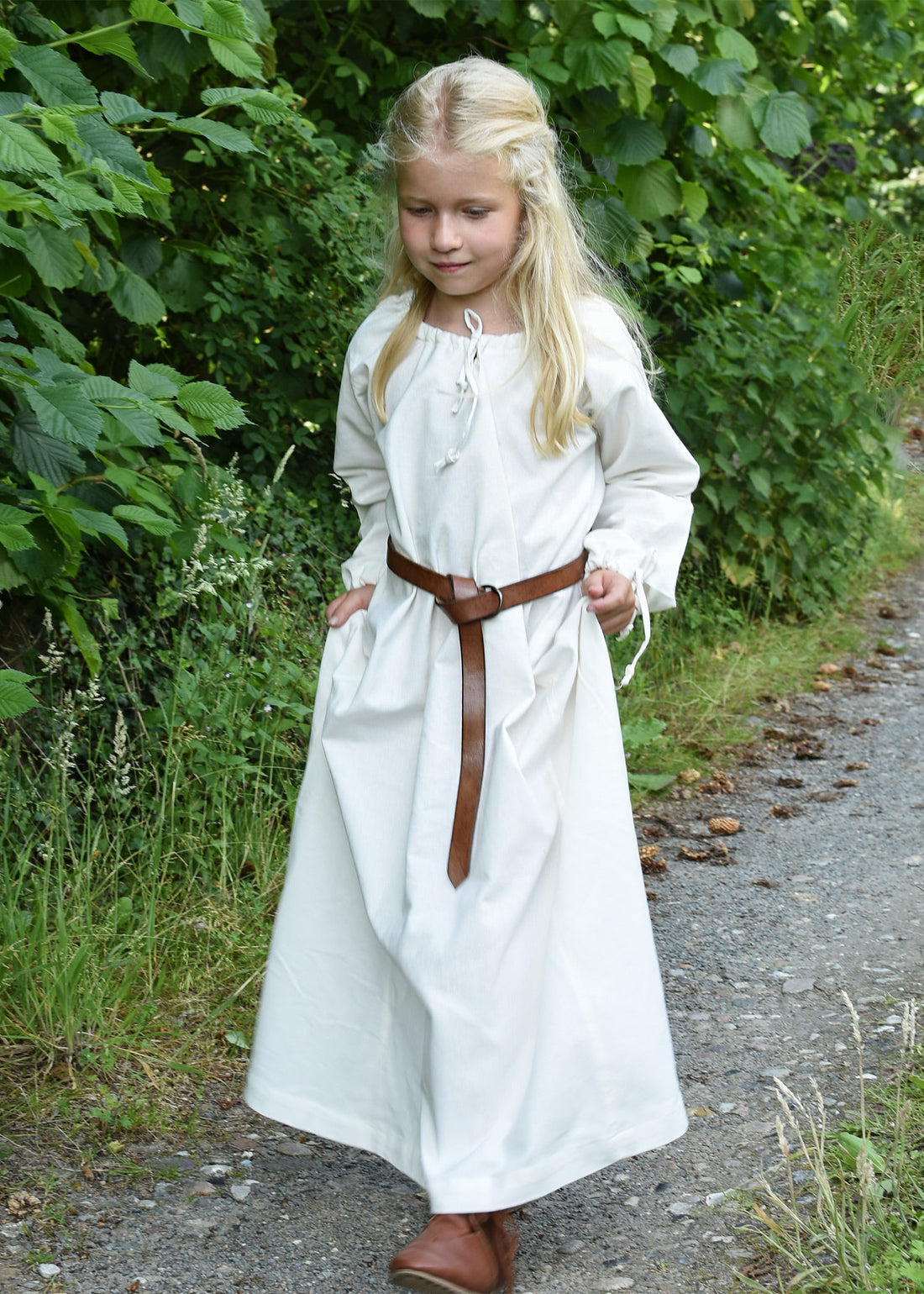kinder mittelalterkleid unterkleid ana natur