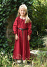 Rotes Kinder Mittelalterkleid Ana aus reiner Baumwolle