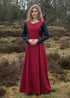 Mittelalter Surcot Andra   Rotes Überkleid mit Höllenfenster