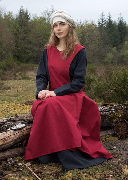mittelalter berkleid surcot andra rot