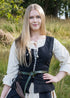 Schwarze Mittelalter Korsage Tilda mit Schößchen