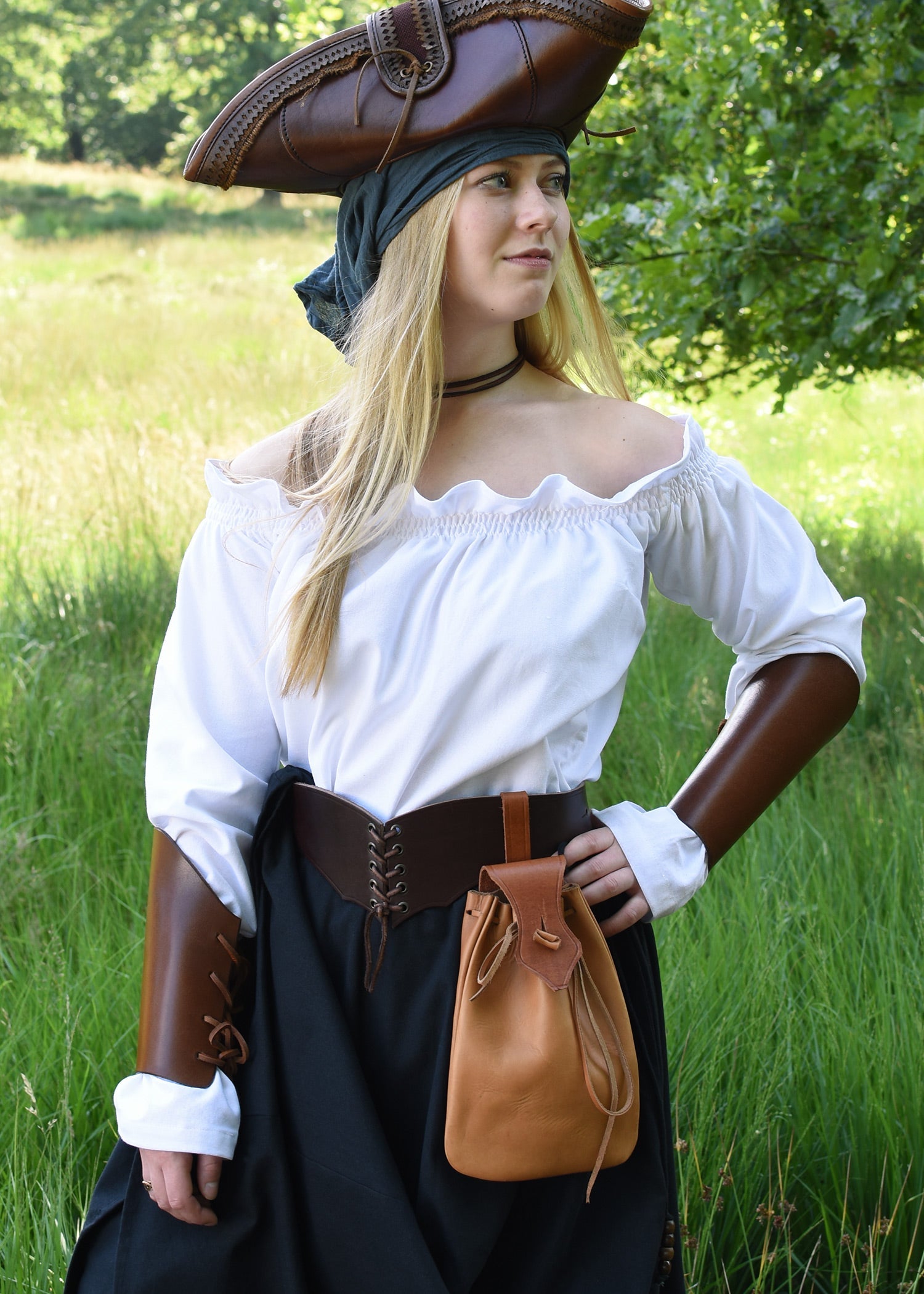 mittelalter carmen bluse weiss