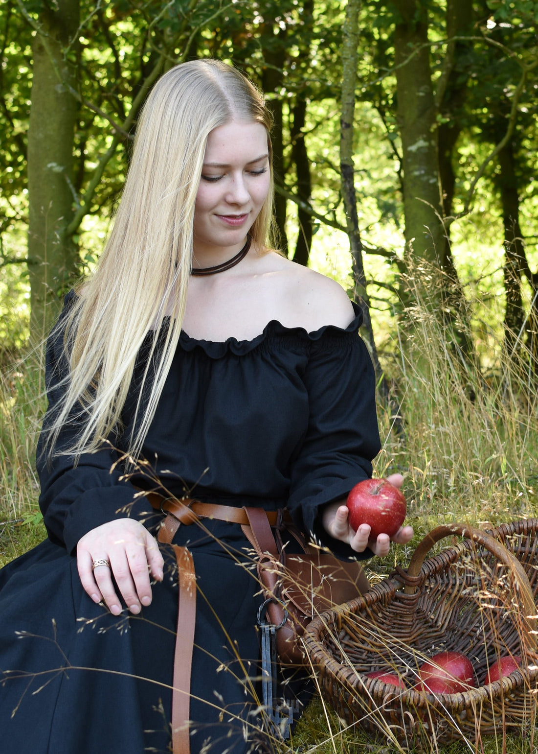 mittelalter carmen bluse schwarz