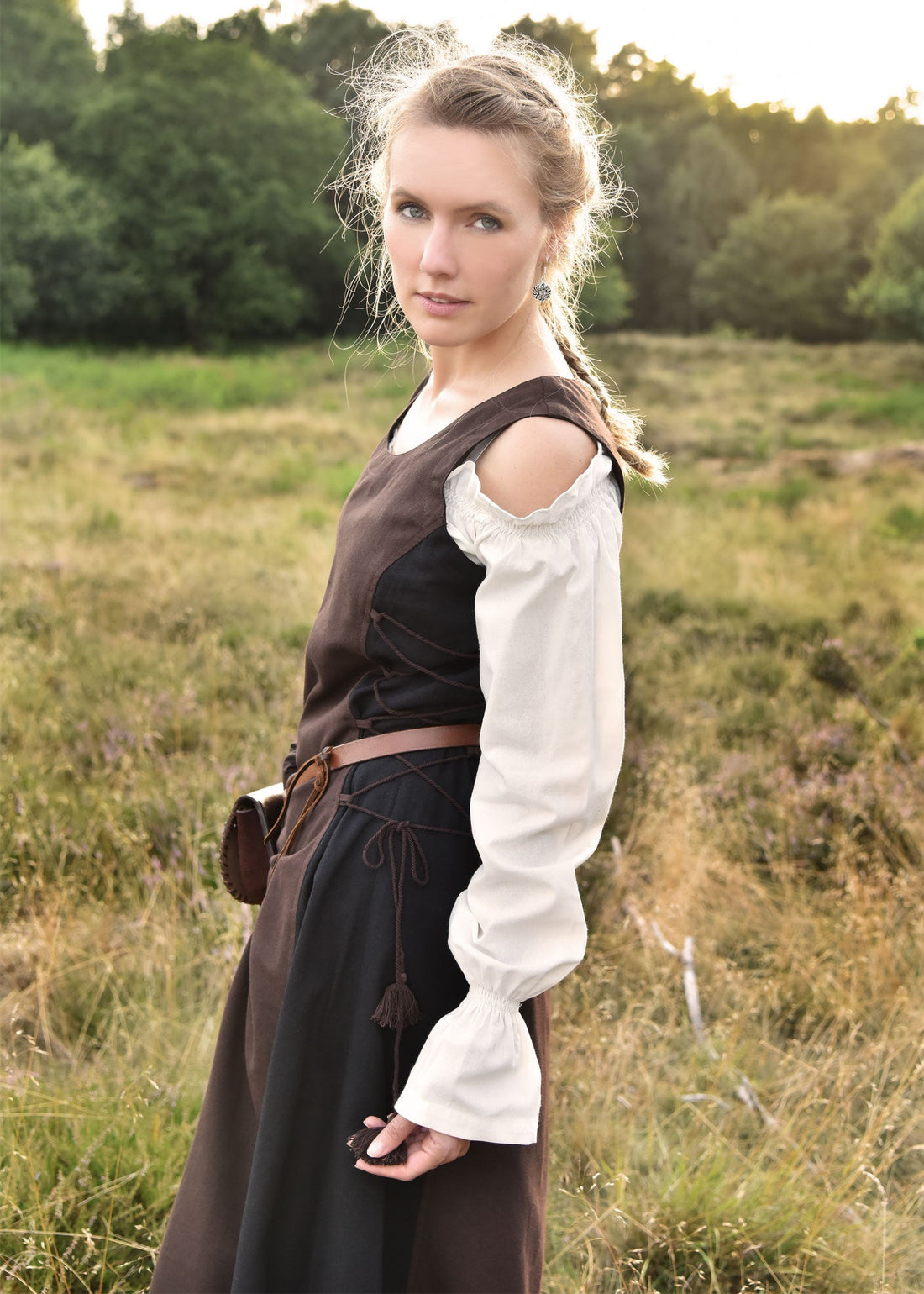 mittelalter carmen bluse natur