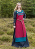 Wikinger Schürzenkleid Hilja, Rot mit Jelling Stickerei