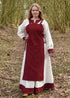 Wikinger Überkleid Tinna – Weinrotes Trägerkleid aus Canvas