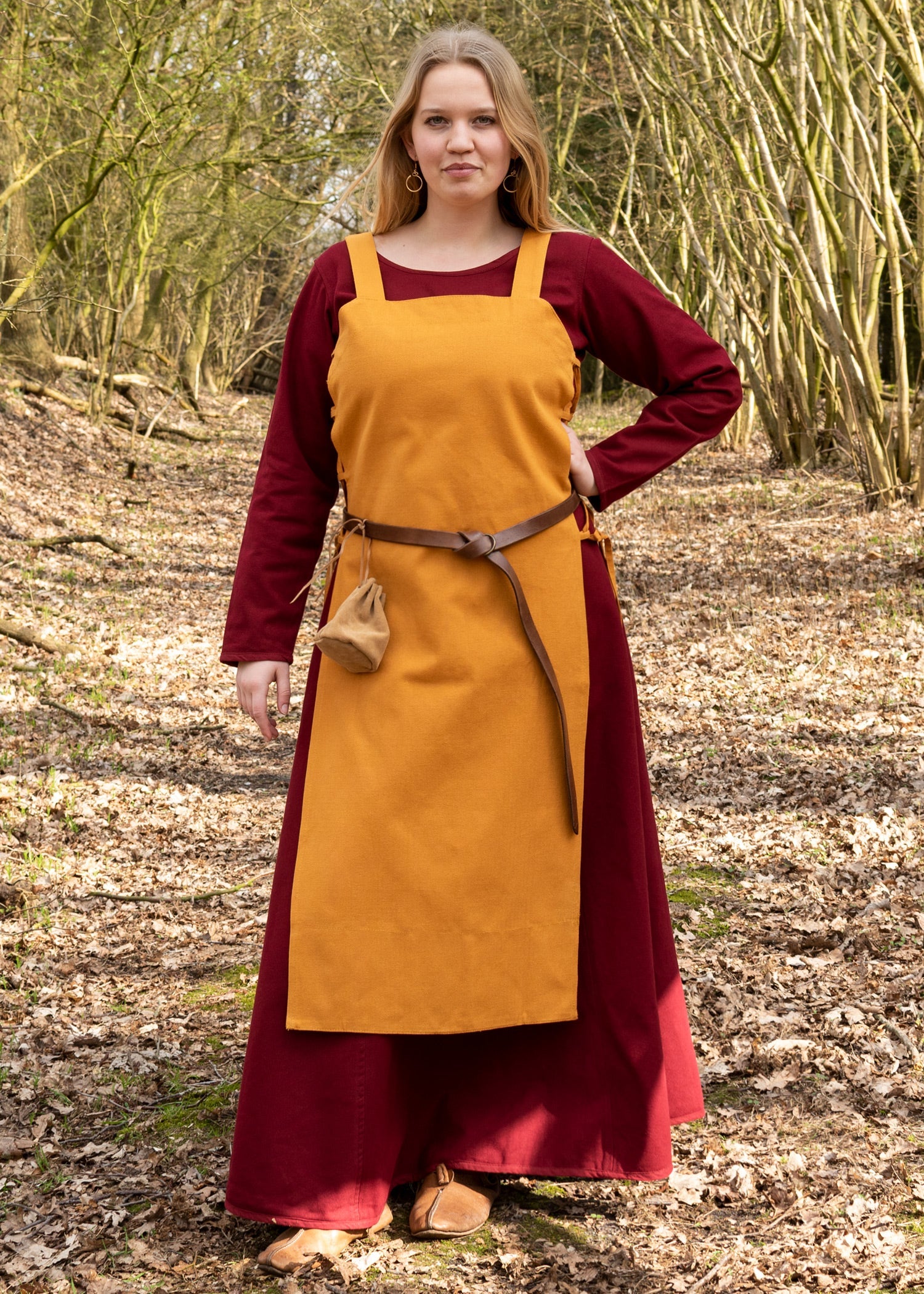 Wikinger Trägerkleid Tinna, Senfgelb