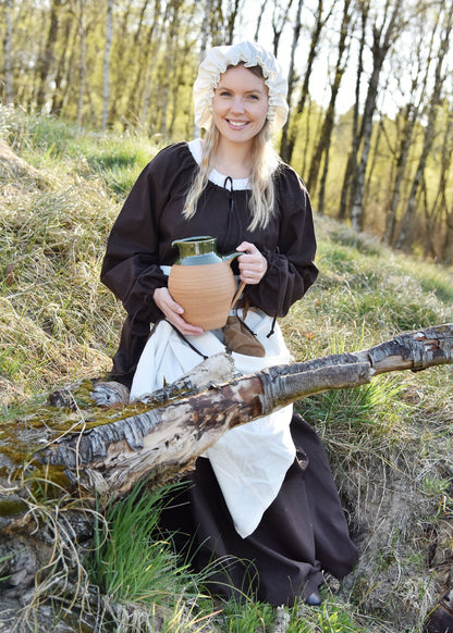 mittelalterhaube fuer damen natur