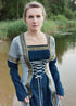 Blaues Mittelalterkleid Eleanor im Lagenlook
