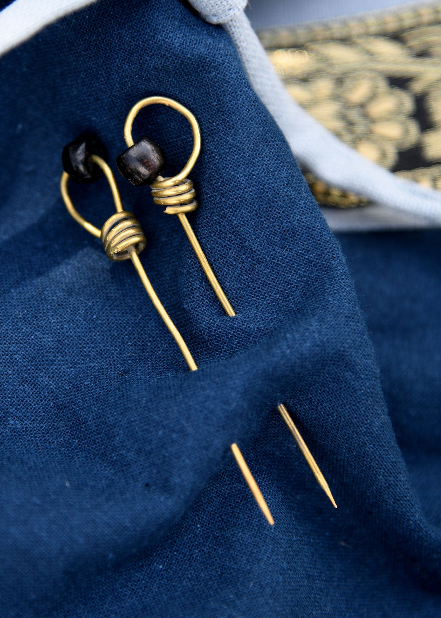 gebendenadeln mit perle 5er set