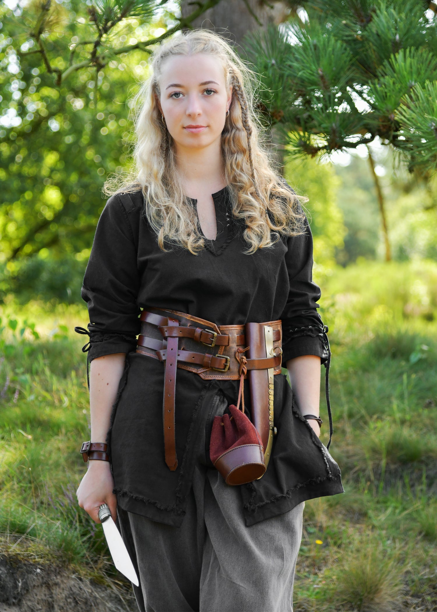 Mittelalter Damen Tunika Yrsa, Used Look