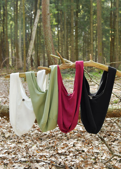 Mittelalter Schultertasche Baumwolle im Used Look
