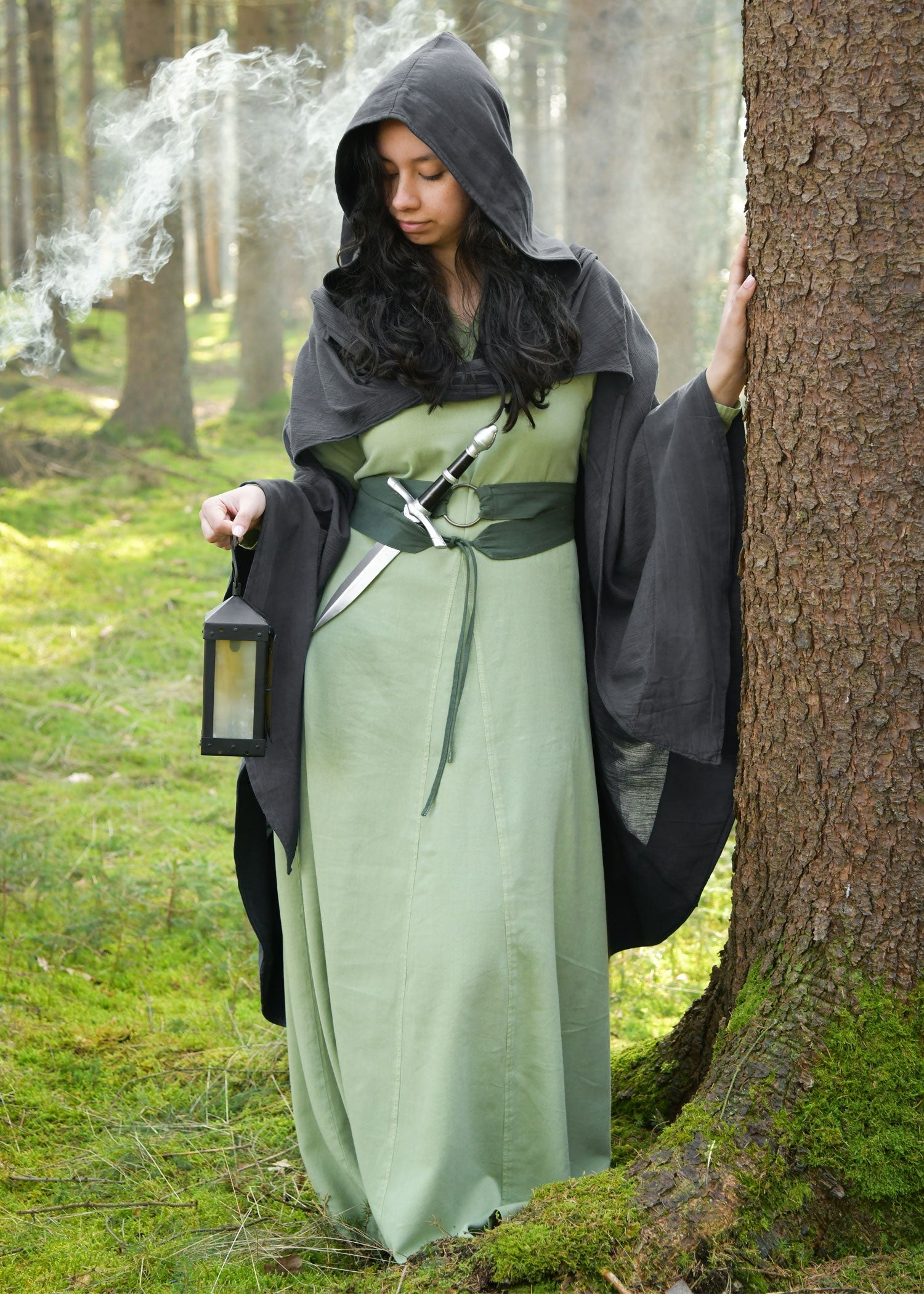 kleid tyra gewaschenes gruen