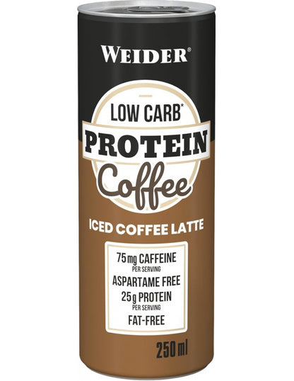 Weider Milk Protein Shake 12x250ml Iced Coffee Latte