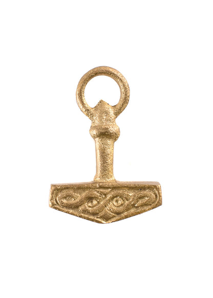 Edler Thorshammer Anhänger aus Messing mit Ring