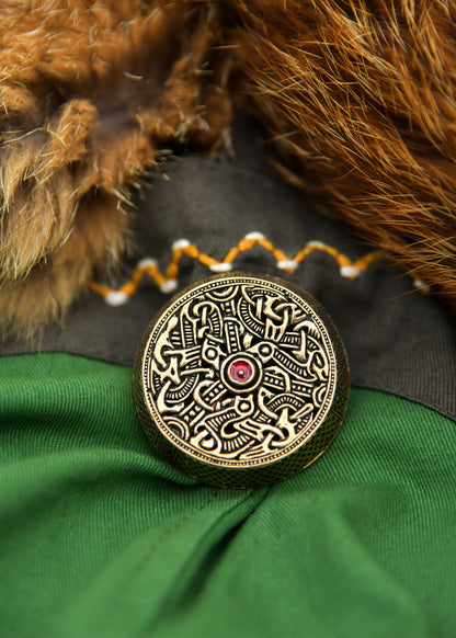 Wikinger Dosenfibel Gotland – Detailreiche Bronze Replik