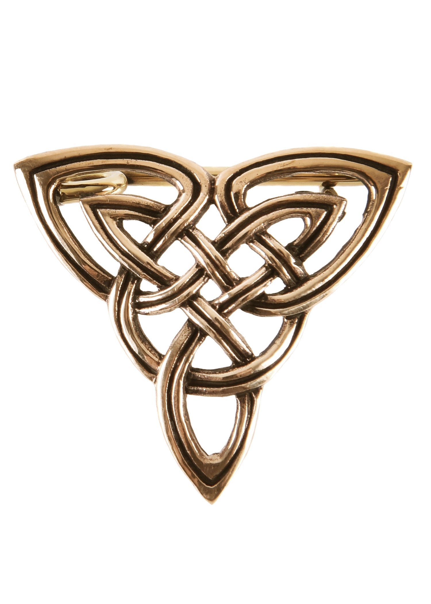 Keltische Triqueta Fibel aus Bronze