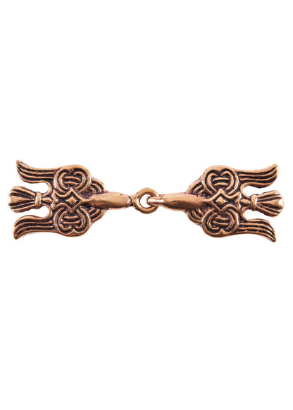 Edle Bronze Gewandschließe: Hugin &amp; Munin