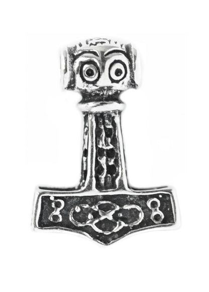 Silberner Mjölnir Anhänger   Kleiner Thorshammer