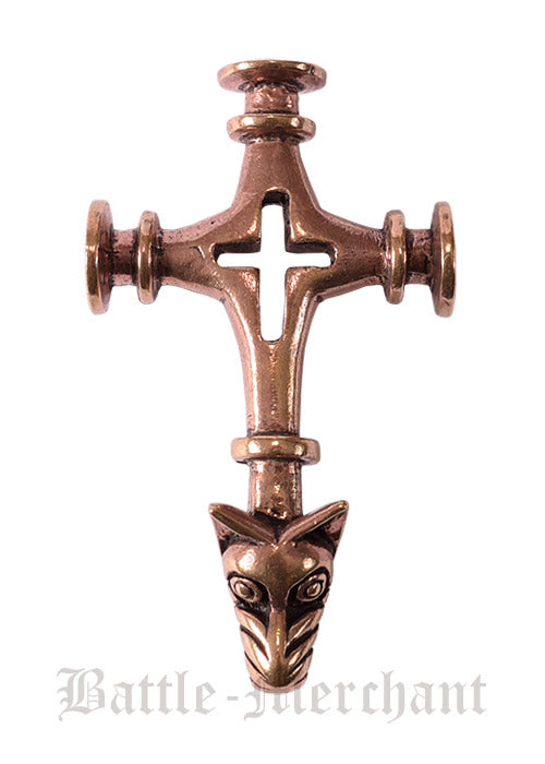 Thorshammer Wolfskopf Bronze   Island Replika