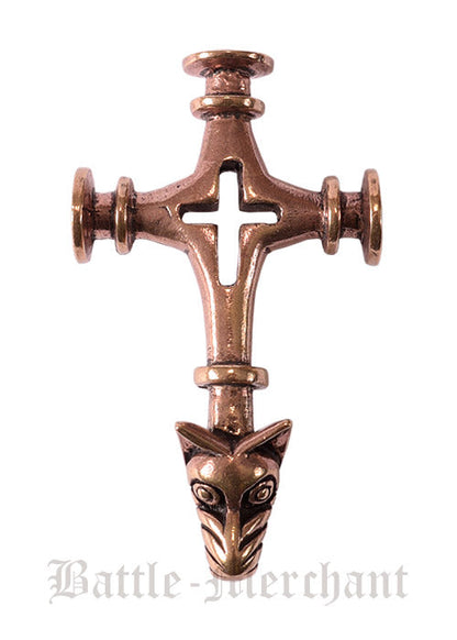 Thorshammer Wolfskopf Bronze   Island Replika