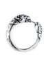 Massiver Wikinger Ring Hundekopf aus 925 Silber