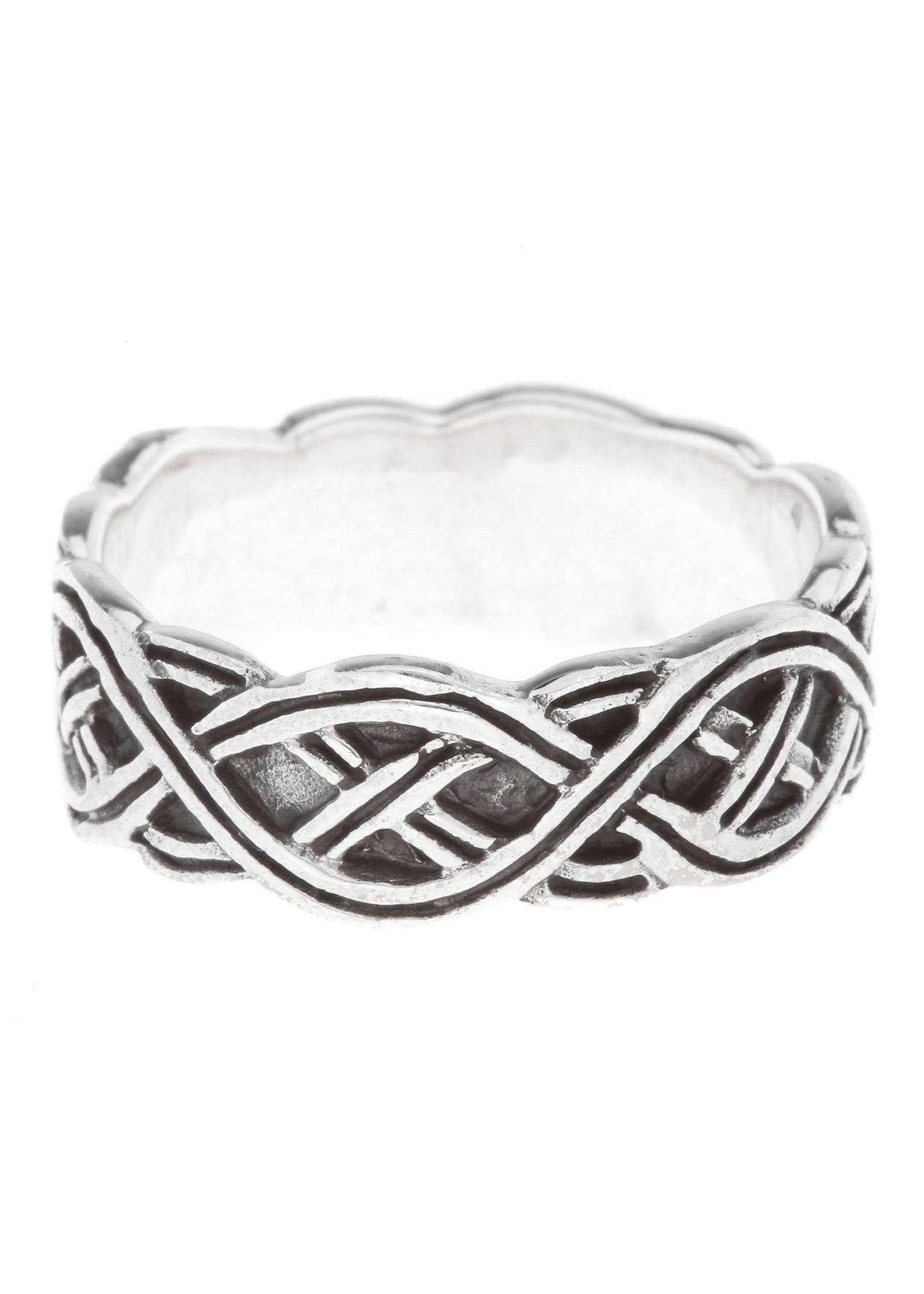 Nordmannen Ring aus 925 Silber mit Wikingerknoten