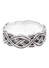 Nordmannen Ring aus 925 Silber mit Wikingerknoten