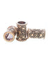 Keltische Bronze Bartperle mit Knotenmuster
