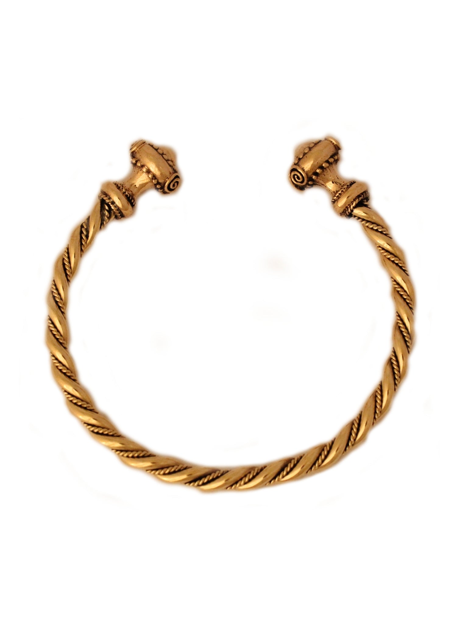 Keltischer Bronze Armreif: Antike Torques Optik