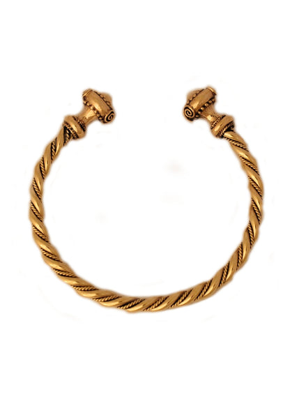Keltischer Bronze Armreif: Antike Torques Optik