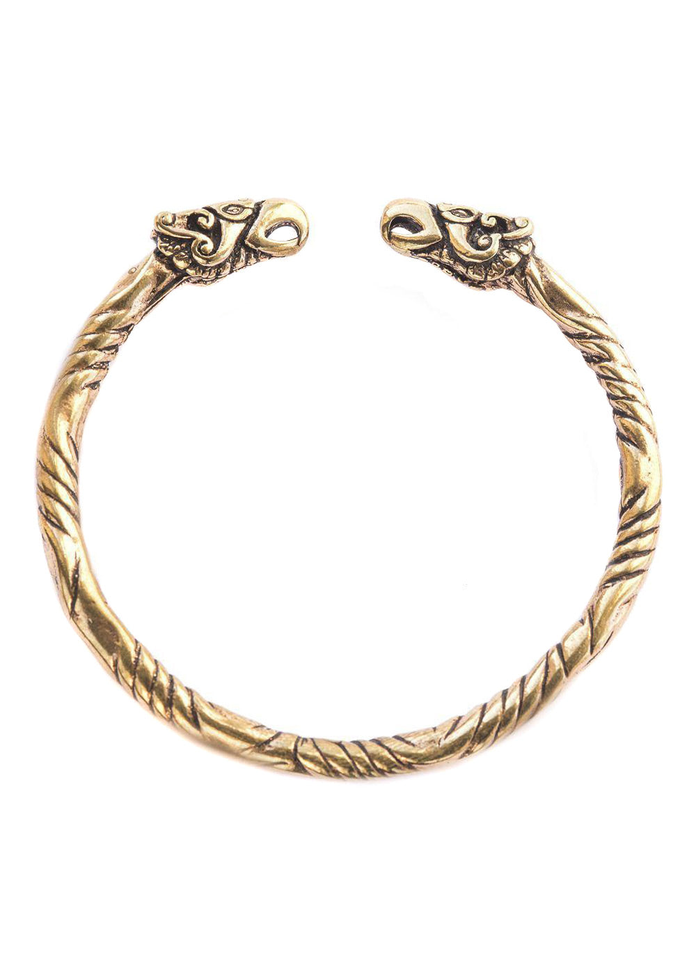 Massiver Wikinger Bronze Armreif mit Odins Raben