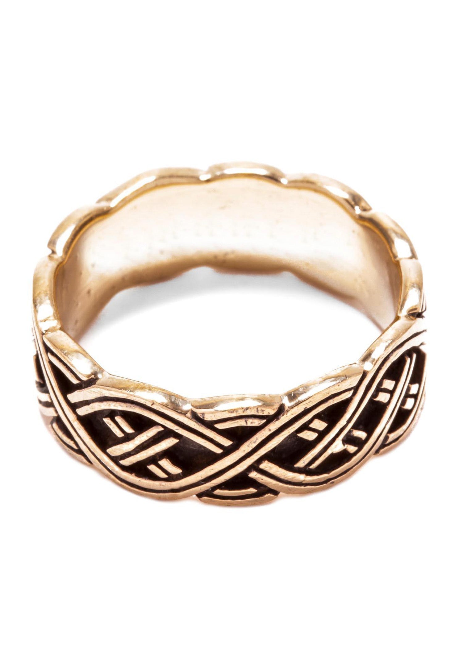 Nordmannen Ring aus Bronze mit Wikinger Knotenmuster